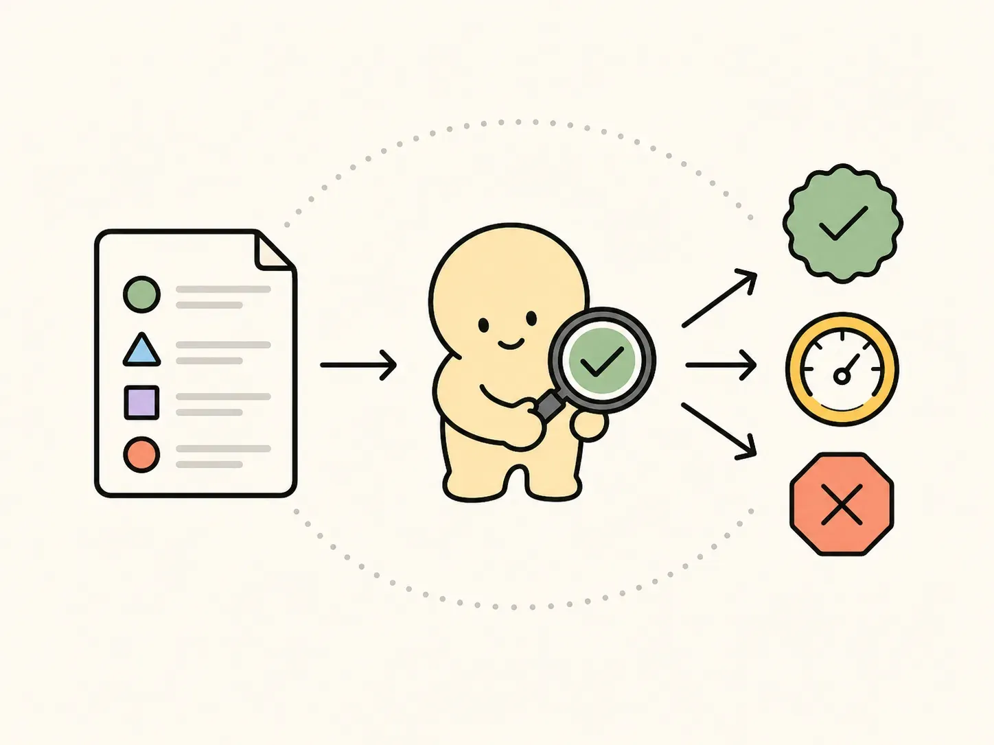 ‘요구사항 검증’ 장의 핵심 상황과 역할을 보여 주는 손그림